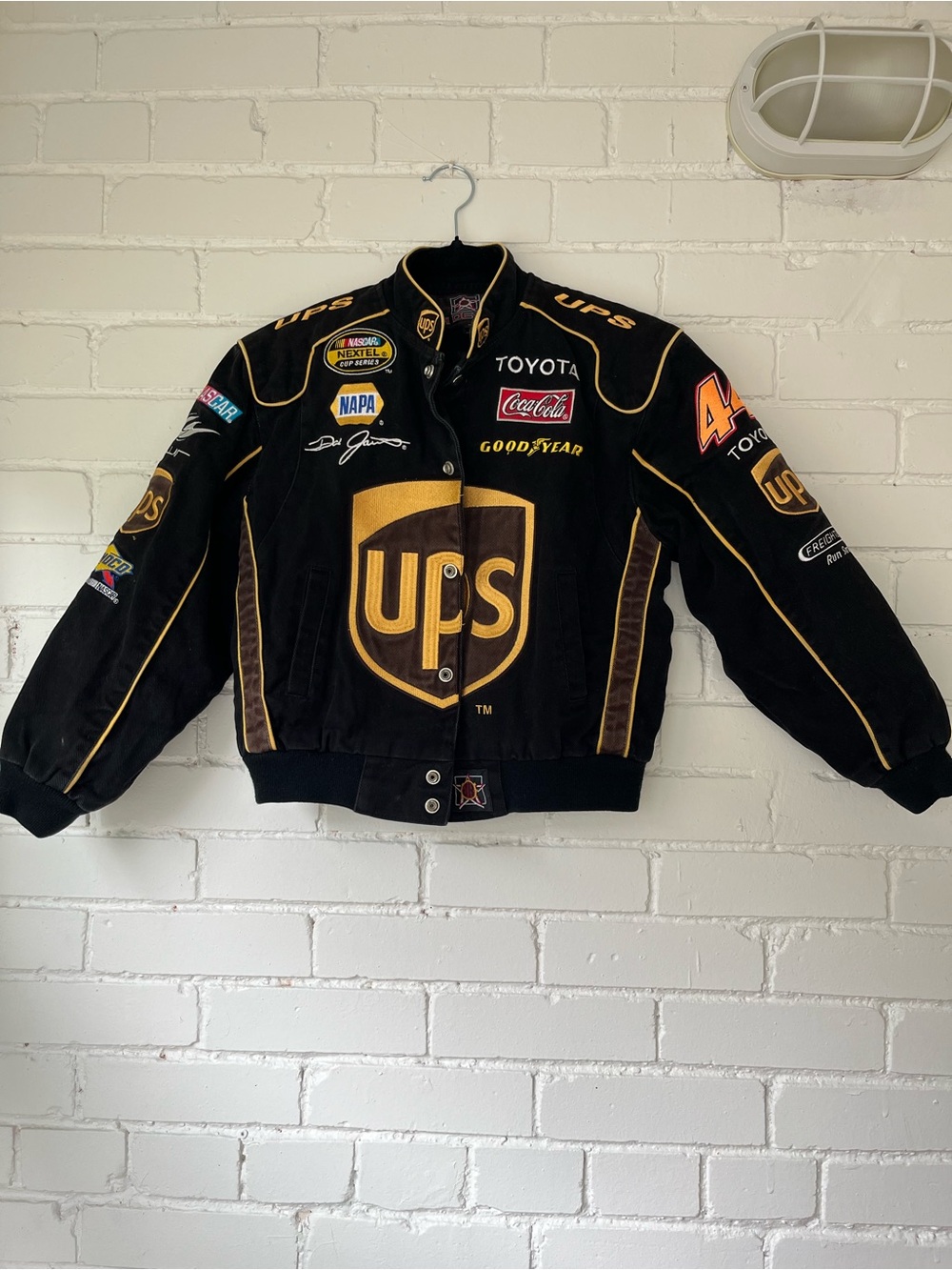 Vintage Embroidered NASCAR Racing Jacket - youth M